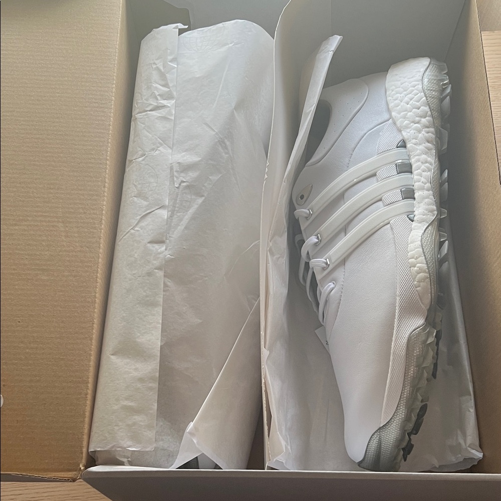 Adidas Tour360 22 Men's Golf Shoes - White and Gray